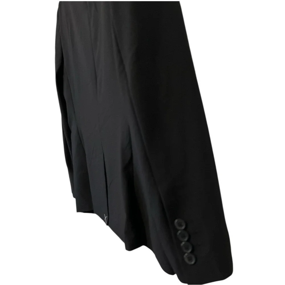 Mode of One Single Vested Men's Blazer, 3-Button, Color Black,‎ Size Large